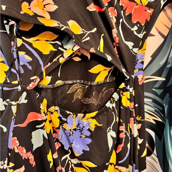 Pact Black Floral Cutout Maxi Dress - Picture 4 of 4